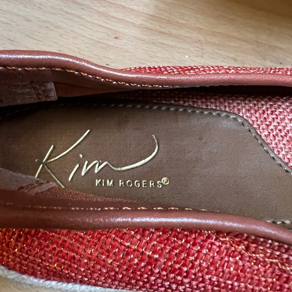 Kim Rogers Espadrilles Orange sz 8 - Picture 3 of 11